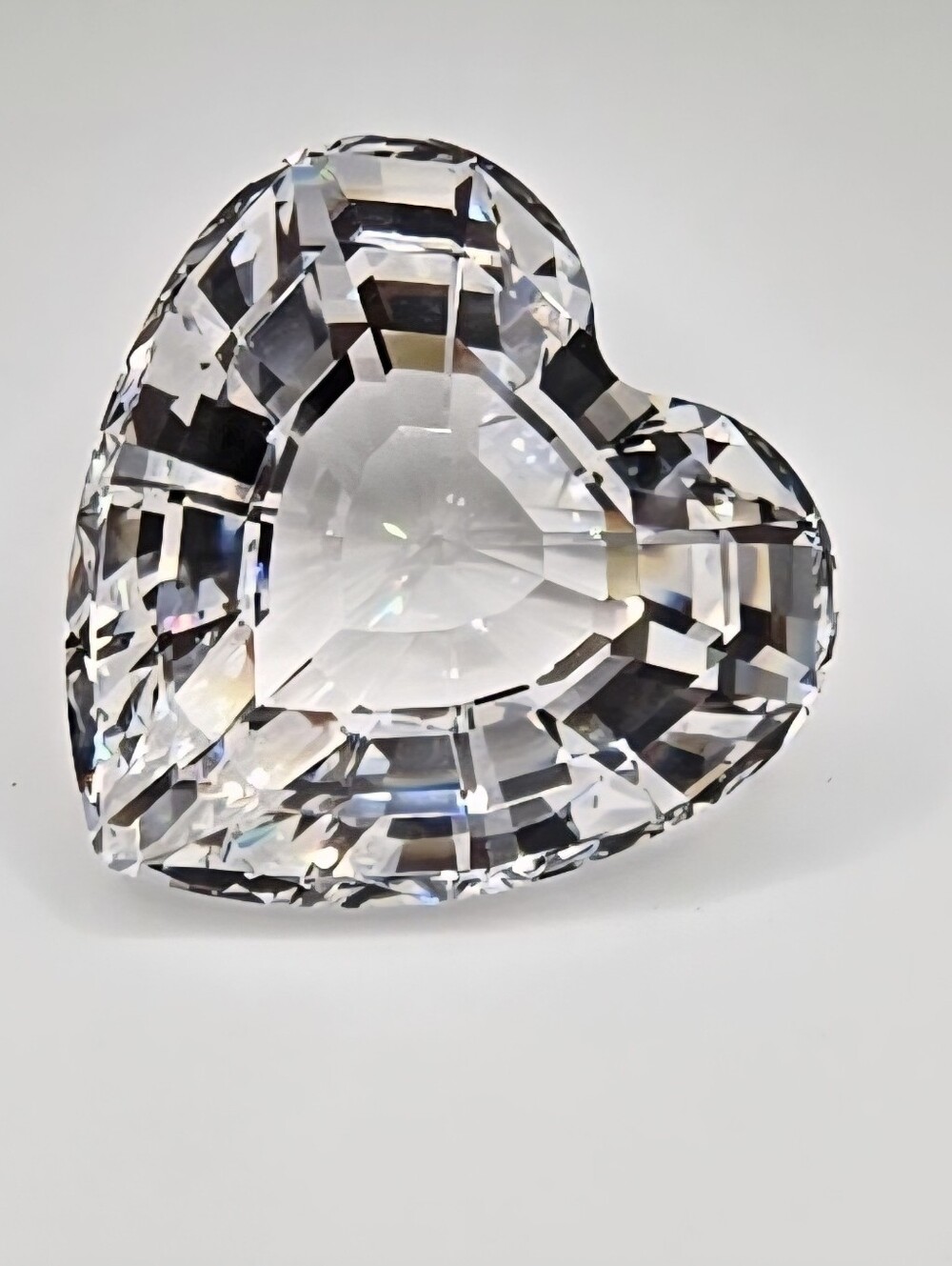 Swarovski Heart-Shaped Clear Crystal Figurine
